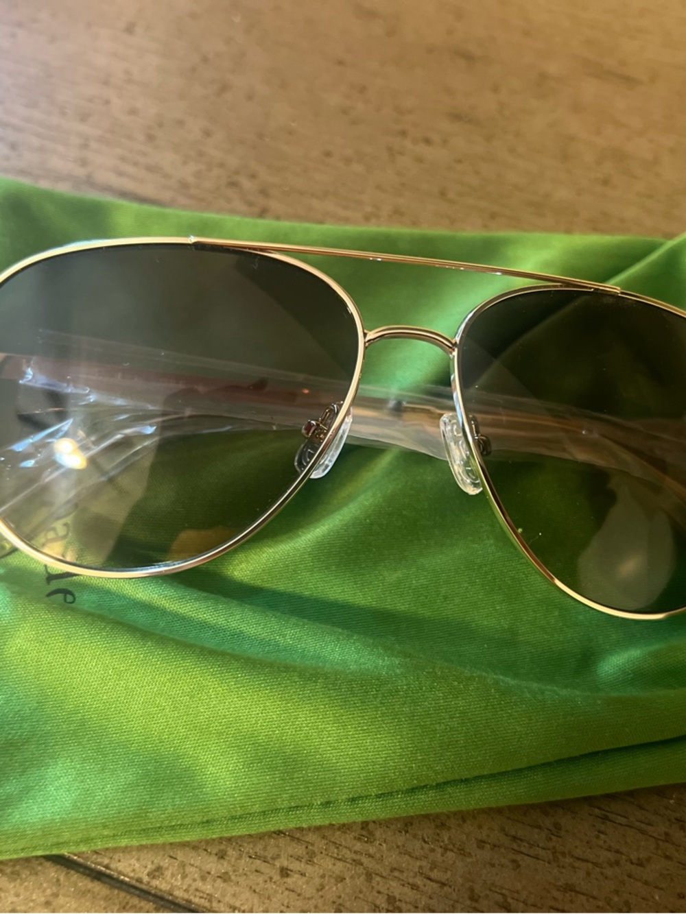 Kate spade gold aviator sunglasses
